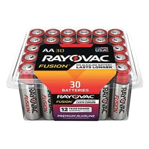 Rayovac Fusion Advanced Alkaline AA Batteries - AA - Alkaline - 30 / Pack for $30