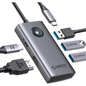 Orico 5-in-1 USB-C Hub for $12