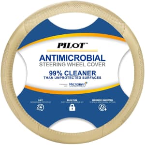 Pilot Microban Antimicrobial Steering Wheel Cover for $12 w/ Prime Pilot Microban Antimicrobial Steering Wheel Cover for $12 w/ Prime