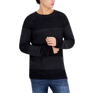 Inc Men's Plaited Crewneck Sweater for $20