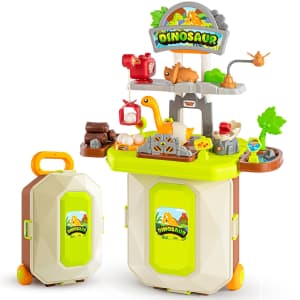 Yafeedy Kids' Dinosaur Workbench Playset for $25
