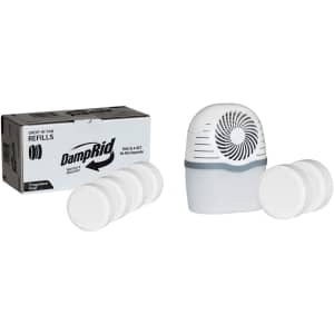 DampRid Fragrance Free Moisture Absorber Drop-In Tab Starter Kit w/ Refill Pack for $31