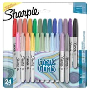 Sharpie Mystic Gems Permanent Marker 24-Pack for $14 Sharpie Mystic Gems Permanent Marker 24-Pack for $14