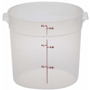 Cambro Camwear 6-Quart Round Food Storage Container for $3 Cambro Camwear 6-Quart Round Food Storage Container for $3