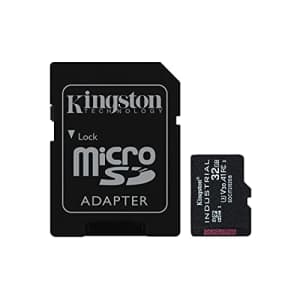 Kingston Industrial 32GB microSDHC C10 A1 pSLC Card + SD Adapter SDCIT2/32GB for $32
