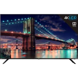 TCL 55" 4K HDR LED UHD Roku Smart TV for $297