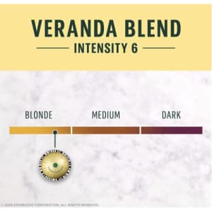 Starbucks Veranda Blend Starbucks by Nespresso for Vertuo for $19