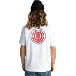 Element Men's Seal Short Sleeve Tee Shirt, Optic White, XX-Large for $23