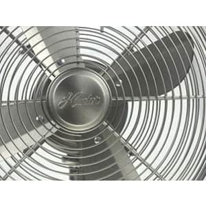 HUNTER 90400z All Metal Retro Table Fan - Powerful 3 Speeds and Smooth Oscillation, 12", Brushed for $70