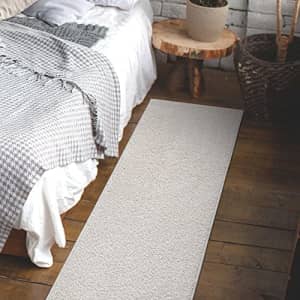 Ottomanson Machine Washable Solid Design Non-Slip Rubberback 2x6 Soft Shag Runner Rug for Hallway, Bedroom, for $26