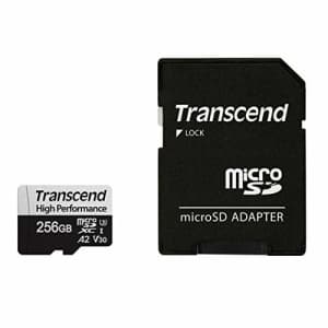 Transcend 256GB microSDXC 330S High Performance Memory Card TS256GUSD330S for $26