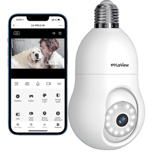 LaView 4MP Bulb Security Camera for $32