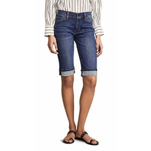 HUDSON Women's Amelia Cuffed Knee Shorts, Vagabond, Blue, 25 for $90
