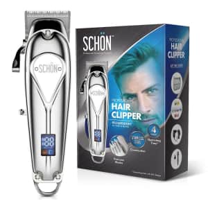 Schon Cordless Rechargeable Hair Clipper and Trimmer for $34