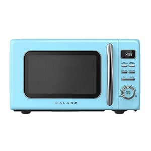 Galanz GLCMKZ09BER09 Retro Countertop Microwave Oven with Auto Cook & Reheat, Defrost, Quick Start for $76