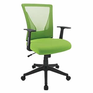Brenton Studio Radley Mesh Mid-Back Task Chair, Green/Black for $80