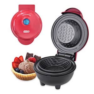 Dash DMWBM100GBRD04 Mini Waffle Maker for Breakfast, Burrito Bowls, Ice Cream and Other Sweet for $45