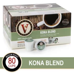 Victor Allen's Kona Blend Medium Roast K-Cup Coffee Pods 80-Pack for $16