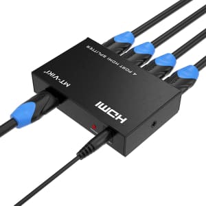 Mt-Viki 4-Port HDMI Splitter for $19