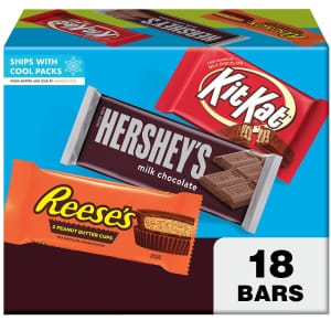 Hershey's, Kit Kat & Reese's Full-Size 18-Pack for $12 via Sub & Save