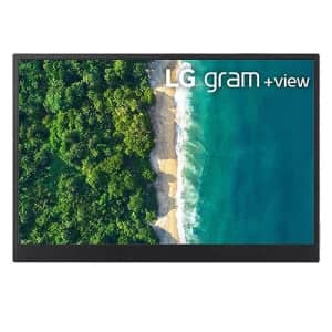 LG 16" 16MR70.ASDU Gram Plus View,WQXGA Portable IPS Monitor with USB-C & Folio Cover/Stand for $345