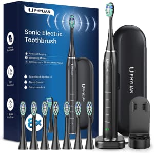 Phylian Rechargeable Electric Toothbrush for $26