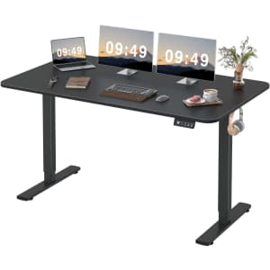 Furmax 55" x 24" Electric Height Adjustable Standing Desk for $130