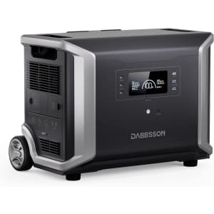 Dabbsson 3430Wh 3600W Portable Power Station Solar Generator for $1,598