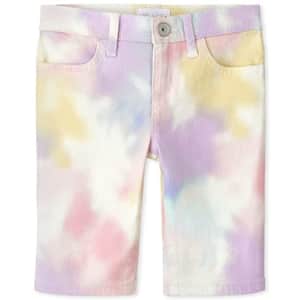 The Children's Place Single Girls Denim Skimmer Shorts, Gum Drop, 5 for $7 The Children's Place Single Girls Denim Skimmer Shorts, Gum Drop, 5 for $7