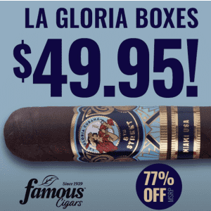 La Gloria Cubana 8th Street Toro Cigars 10-Count Box for $50