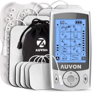 Auvon TENS Unit Muscle Stimulator for Pain Relief for $19