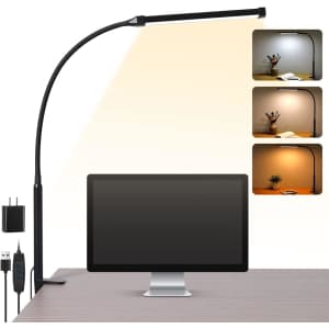 Voncerus LED Desk Lamp w/ Clamp for $10 w/ Prime
