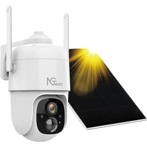 NGTeco 1080p Wireless Solar Security Camera for $44