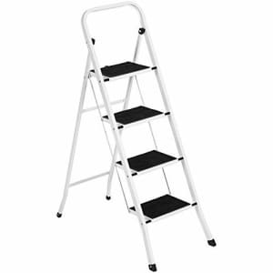 Best Choice Products 4-Step Portable Folding Heavy-Duty Steel Ladder w/ Hand Rail, Wide Platform for $55