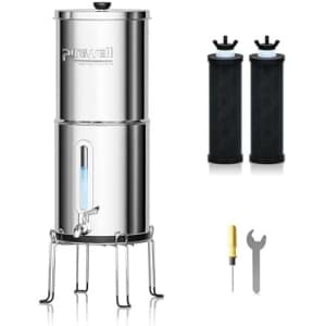 Purewell Gravity Water Filter System for $80