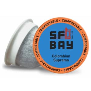 San Francisco Bay Coffee Colombian Supremo Coffee Pods 80-Pack for $24 via Sub & Save San Francisco Bay Coffee Colombian Supremo Coffee Pods 80-Pack for $24 via Sub & Save