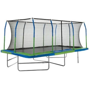 Upper Bounce Mega 10 x 17-Foot Trampoline w/ Enclosure for $679 for members Upper Bounce Mega 10 x 17-Foot Trampoline w/ Enclosure for $679 for members