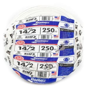 Southwire 250-Foot 14/2 Gauge Romex SIMpull NM-B Indoor Electrical Cable for $97