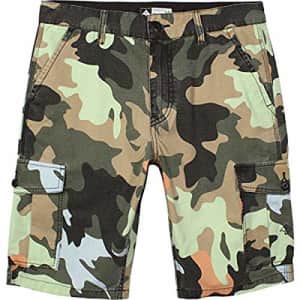 LRG Men's RC Ripstop Cargo Shorts, Camo, 32 for $49