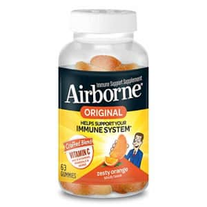 Airborne Vitamin C Gummies, Orange, 63 Count for $20