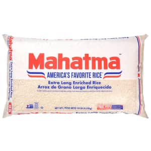 Mahatma Extra-Long-Grain Enriched Rice 10-lb. Bag for $7