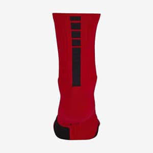 NIKE Elite Basketball Crew Socks (University Red/Black, X-Large) for $25 NIKE Elite Basketball Crew Socks (University Red/Black, X-Large) for $25