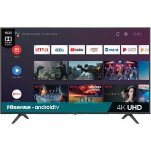 Hisense 50" 4K Ultra HD Android Smart TV for $300