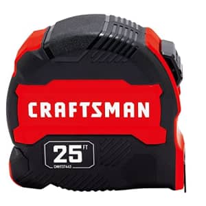 CRAFTSMAN Tape Measure, Compact Easy Grip, 25 FT (CMHT37443S) for $10