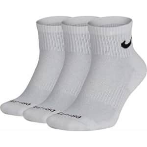 Nike Everyday Plus Cushion Ankle Training Socks (3 Pair), White, Large for $48