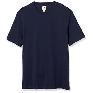 Amazon Aware Men's Organic Cotton Crew Short-Sleeve T-Shirt, Navy, 3X-Large for $7