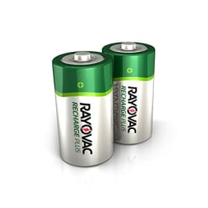 Rayovac Rechargeable C Batteries, High Capacity Rechargeable Plus C Battery, 2 Count (Pack of 1) for $28 Rayovac Rechargeable C Batteries, High Capacity Rechargeable Plus C Battery, 2 Count (Pack of 1) for $28