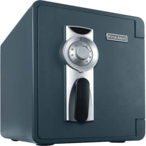 First Alert Combination Lock Waterproof Bolt-Down Fire Safe for $94 First Alert Combination Lock Waterproof Bolt-Down Fire Safe for $94