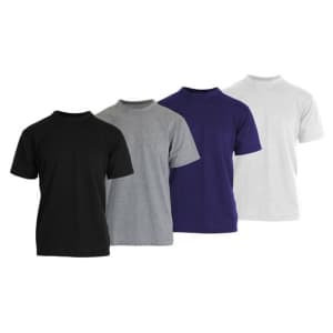 Men's Assorted Short Sleeve Crew Neck T-Shirt 5-Pack for $15