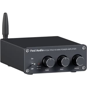 Fosi Audio Bluetooth 5.0 Stereo Audio 2-Channel Amplifier Receiver for $48